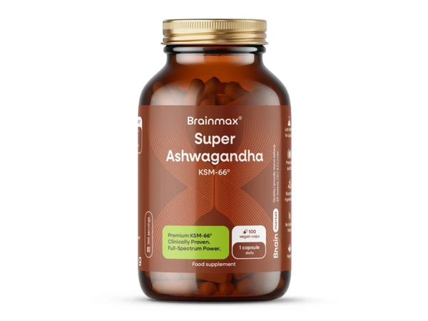 BrainMax Ashwagandha KSM-66, 100 kapslí - SAKURIA